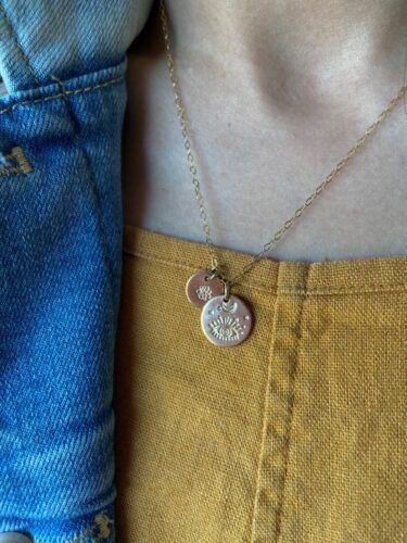 Evil Eye Charm Necklace | 14k Gold Filled | LoveGem Studio photo review