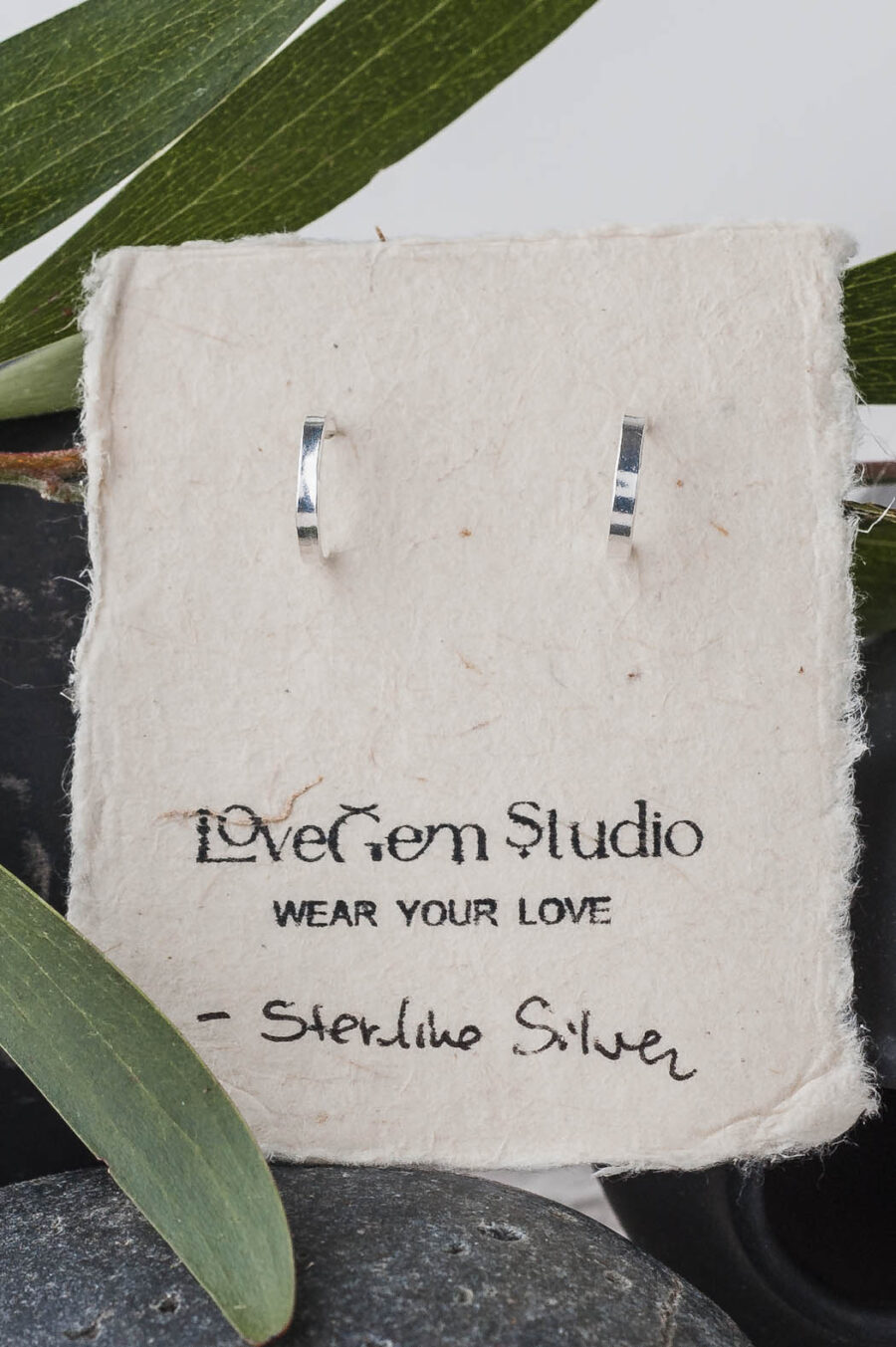 Eve | Hoop Stud Earrings | LoveGem Studio - Image 6