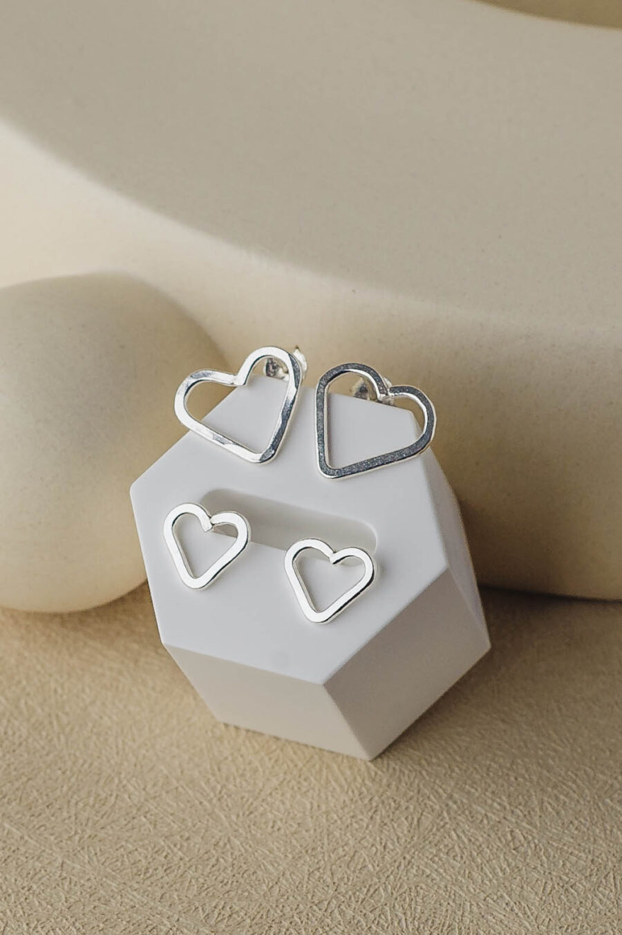 Amara | Heart Stud Earrings | LoveGem Studio - Image 8