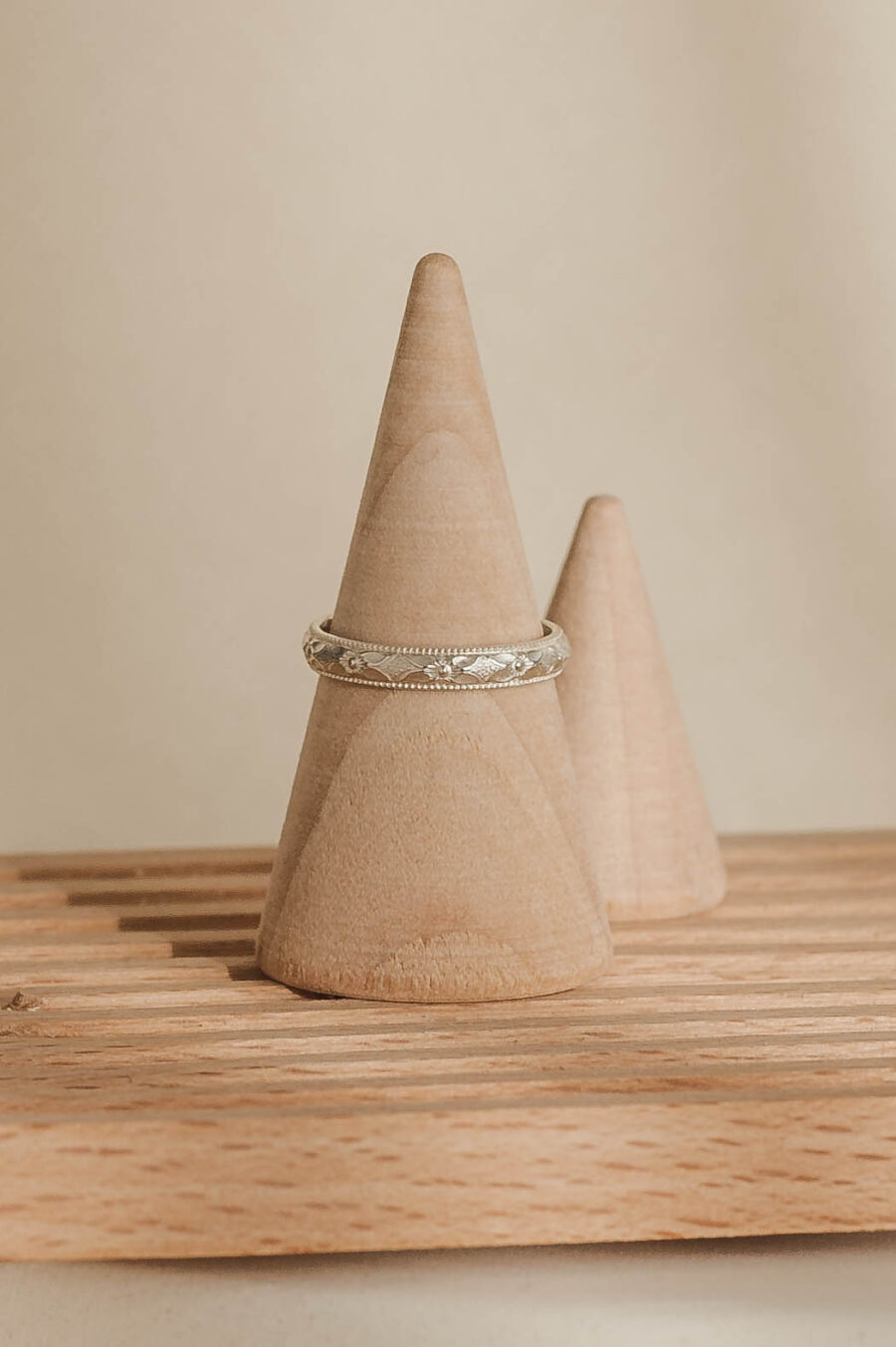 Sophie | Pattern Sterling Silver Ring Band | LoveGem Studio - Image 5