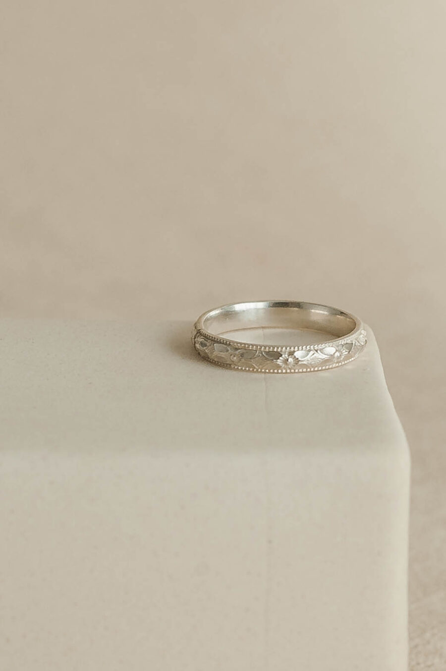 Sophie | Pattern Sterling Silver Ring Band | LoveGem Studio - Image 4