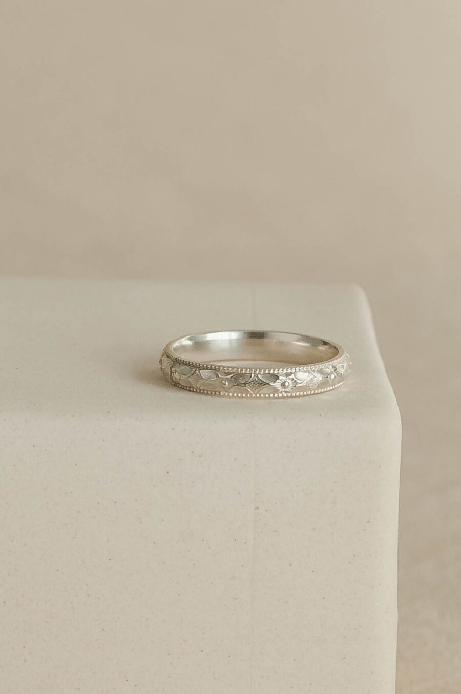 Sophie | Pattern Sterling Silver Ring Band | LoveGem Studio