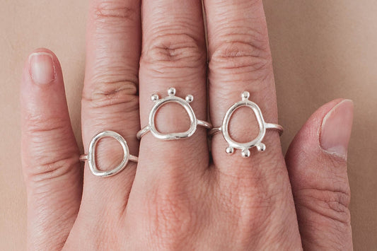 Seamless hand-fused 940 Argentium silver ring crafting without solder seams.