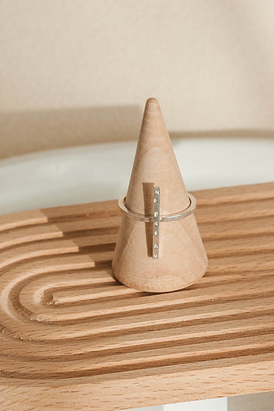 Zoe | Shooting-Star Bar Sterling Silver Ring | LoveGem Studio image 0