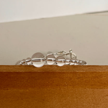 The Harmonious Rhythm Bracelet – Assorted Quartz Beads & Fused Argentium
