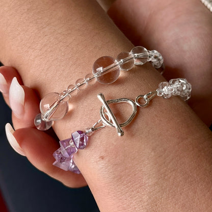 The Harmonious Rhythm Bracelet – Assorted Quartz Beads & Fused Argentium