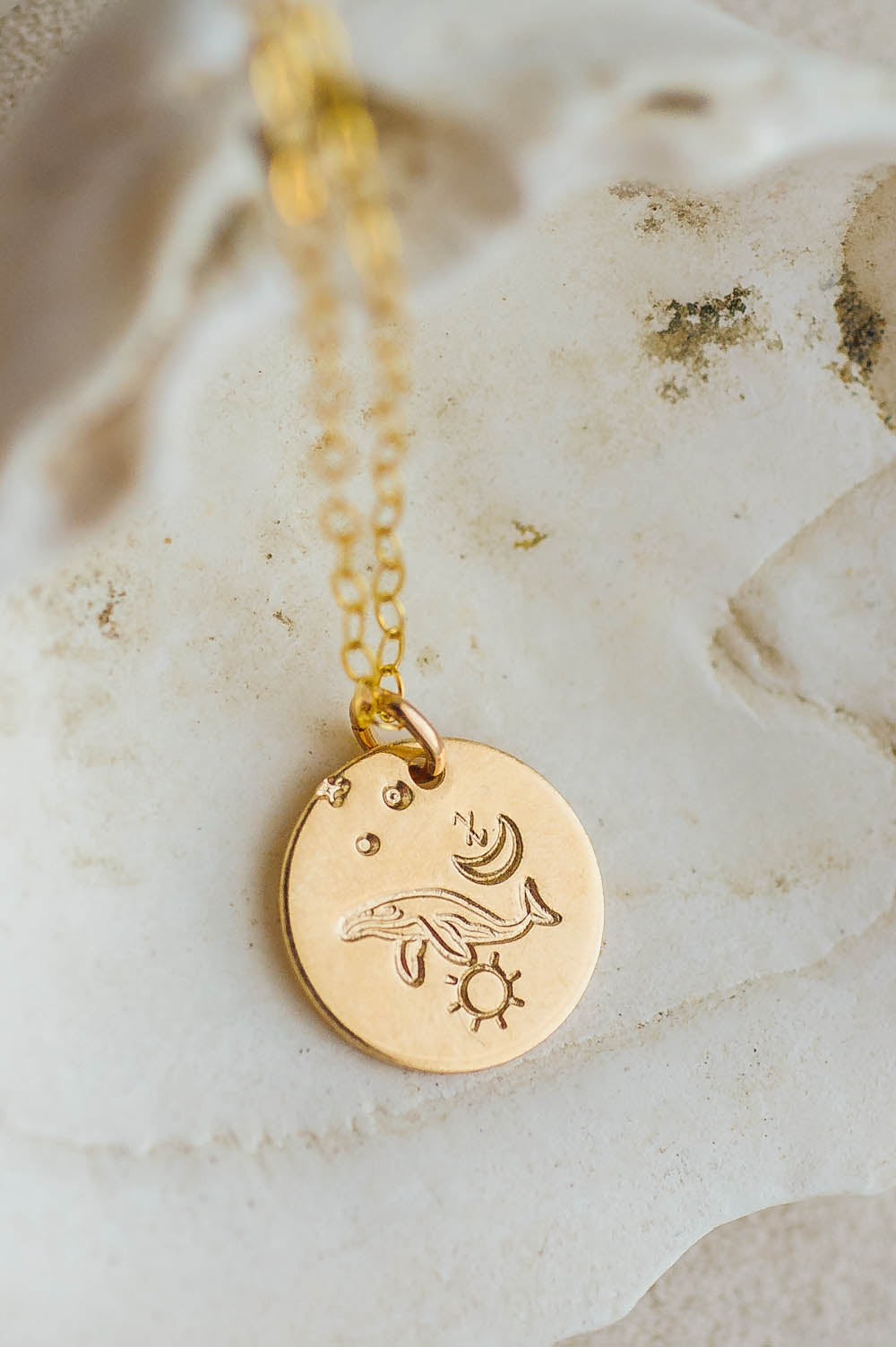Whale Charm Necklace | 14k Gold Filled | LoveGem Studio - A, Necklace (Charm + Chain) image