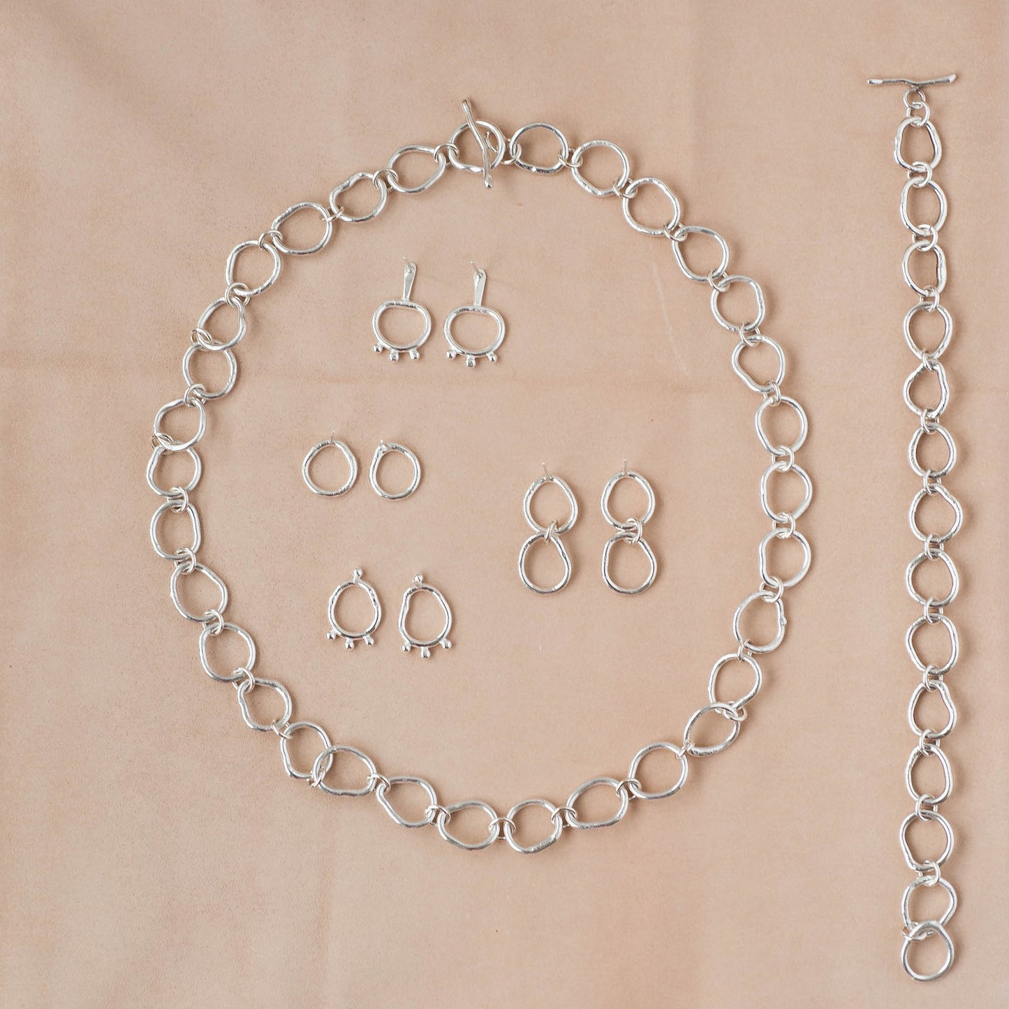 The Dual Frequency Drop Earrings – Fused Argentium Double Loops