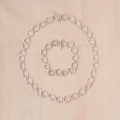 The Kinetic Pulse Statement Necklace – Heavy-Gauge Fused Argentium Silver
