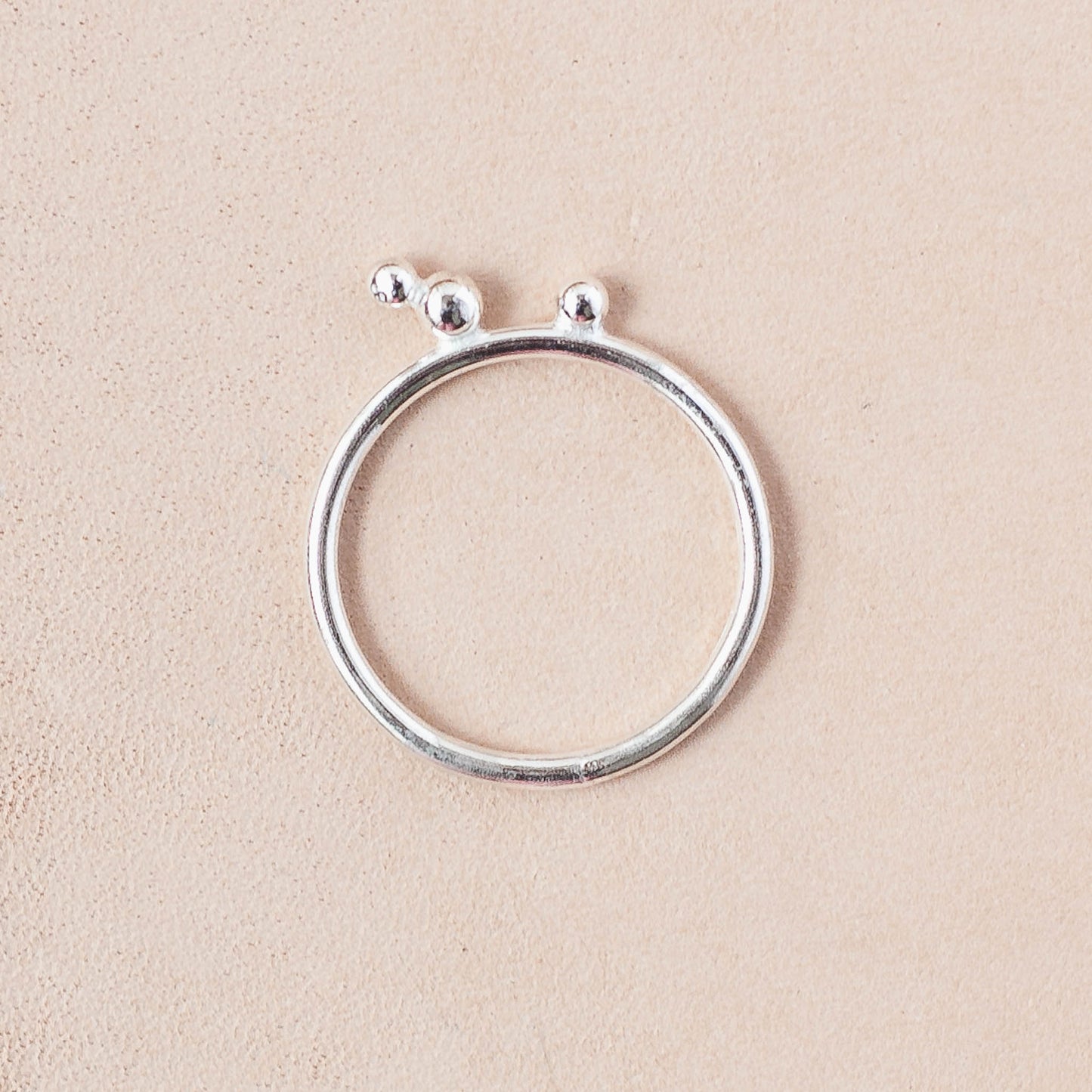 The Elemental Cluster Statement Ring – Hand-Fused Bead Texture (V2)