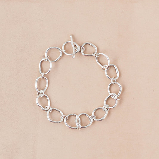 The Kinetic Pulse Link Bracelet – Heavy-Gauge Fused Argentium Silver