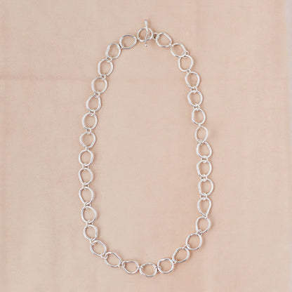 The Kinetic Pulse Statement Necklace – Heavy-Gauge Fused Argentium Silver