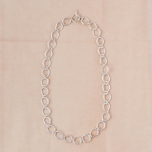 The Kinetic Pulse Statement Necklace – Heavy-Gauge Fused Argentium Silver