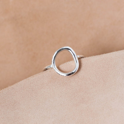 The Molten Flow Sculptural Ring – Hand-Fused Argentium