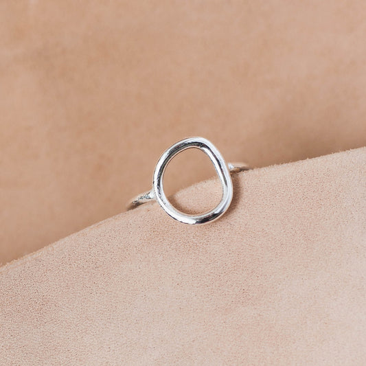 The Molten Flow Sculptural Ring – Hand-Fused Argentium