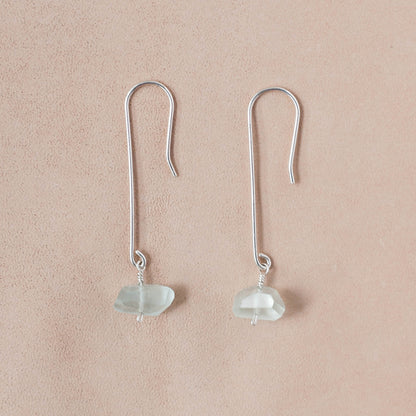 The Tidal Flow Dangle Earrings – Aquamarine Nuggets & Handmade French Hooks