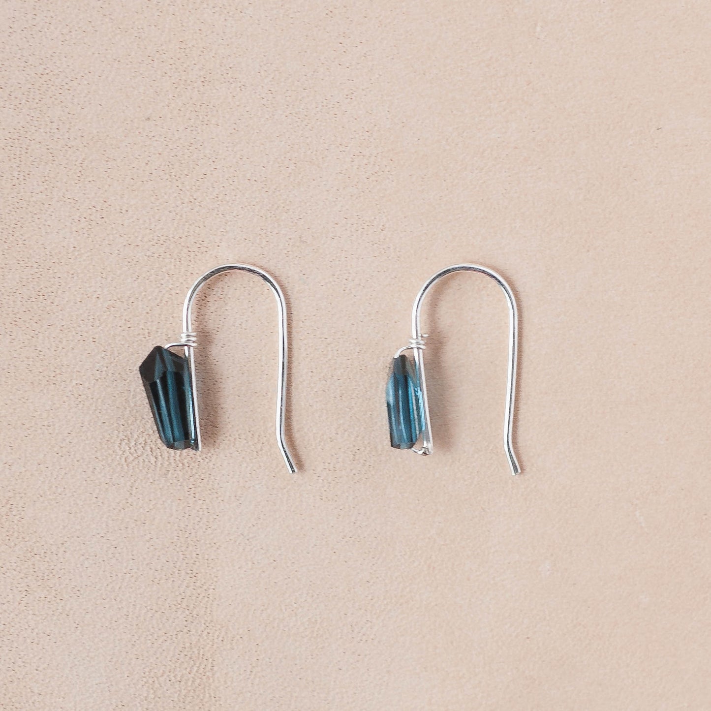 The Midnight Horizon Earrings – London Blue Topaz Nuggets