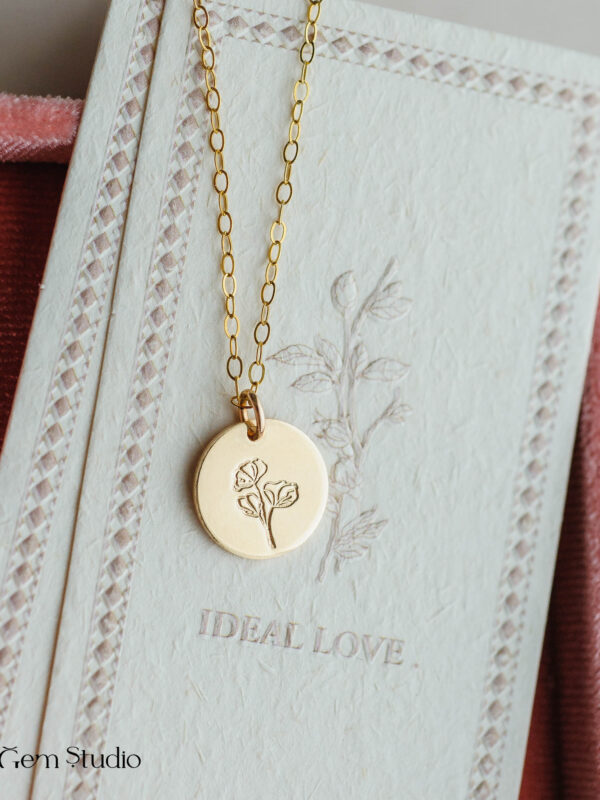 Ginkgo Leaf Charm Necklace | 14k Gold Filled | LoveGem Studio