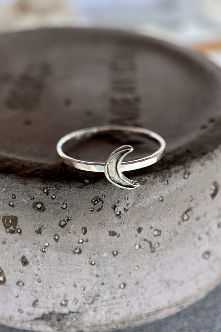 Crescent Moon Ring | Sterling Silver | LoveGem Studio - Image 2