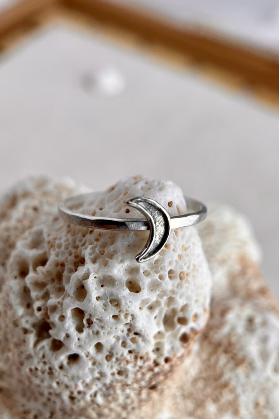 Crescent Moon Ring | Sterling Silver | LoveGem Studio - Image 4