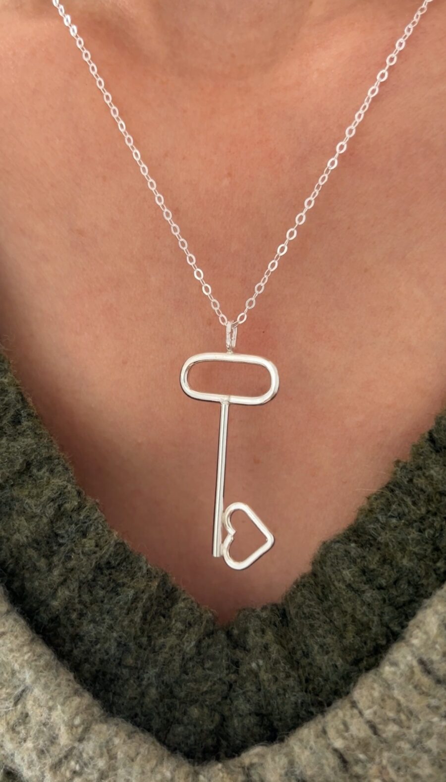 Key To Your Heart Necklace | Sterling Silver by LoveGem Studio